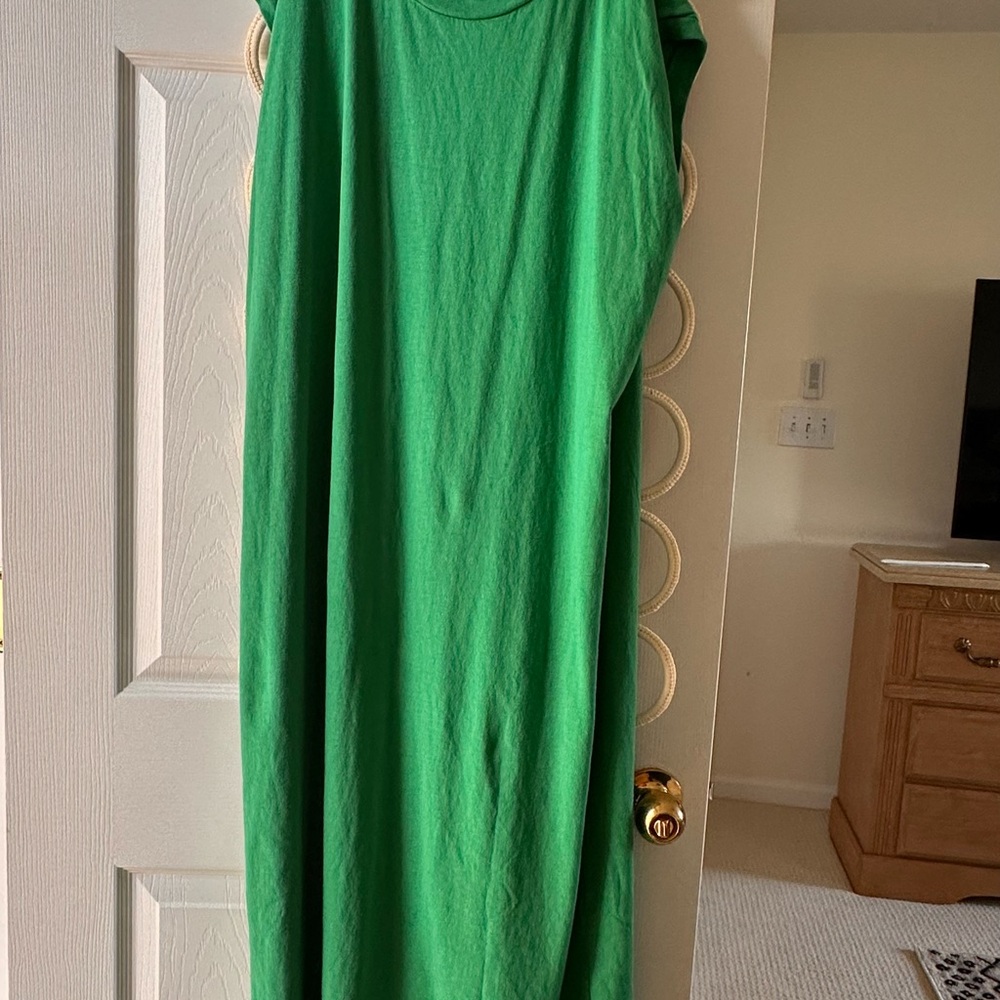Frank & Eileen Green Sleeveless Crew Neck Sundress